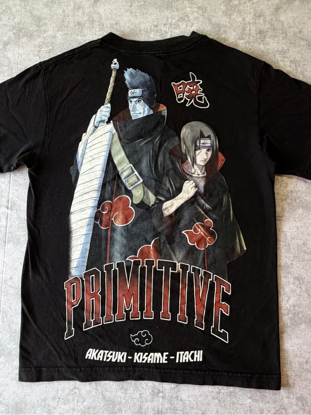 Primitive Black Akatsuki Graphic Tee with Kisame & Itachi